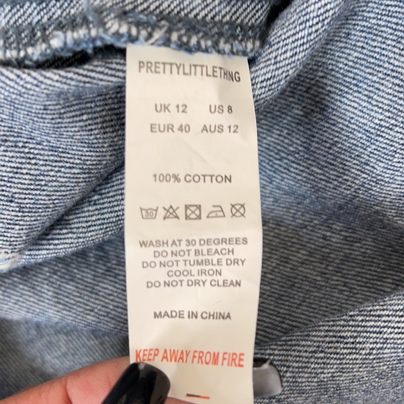 Pretty Little Things 8 denim Jumpsuit Romper - Picture 12 of 12